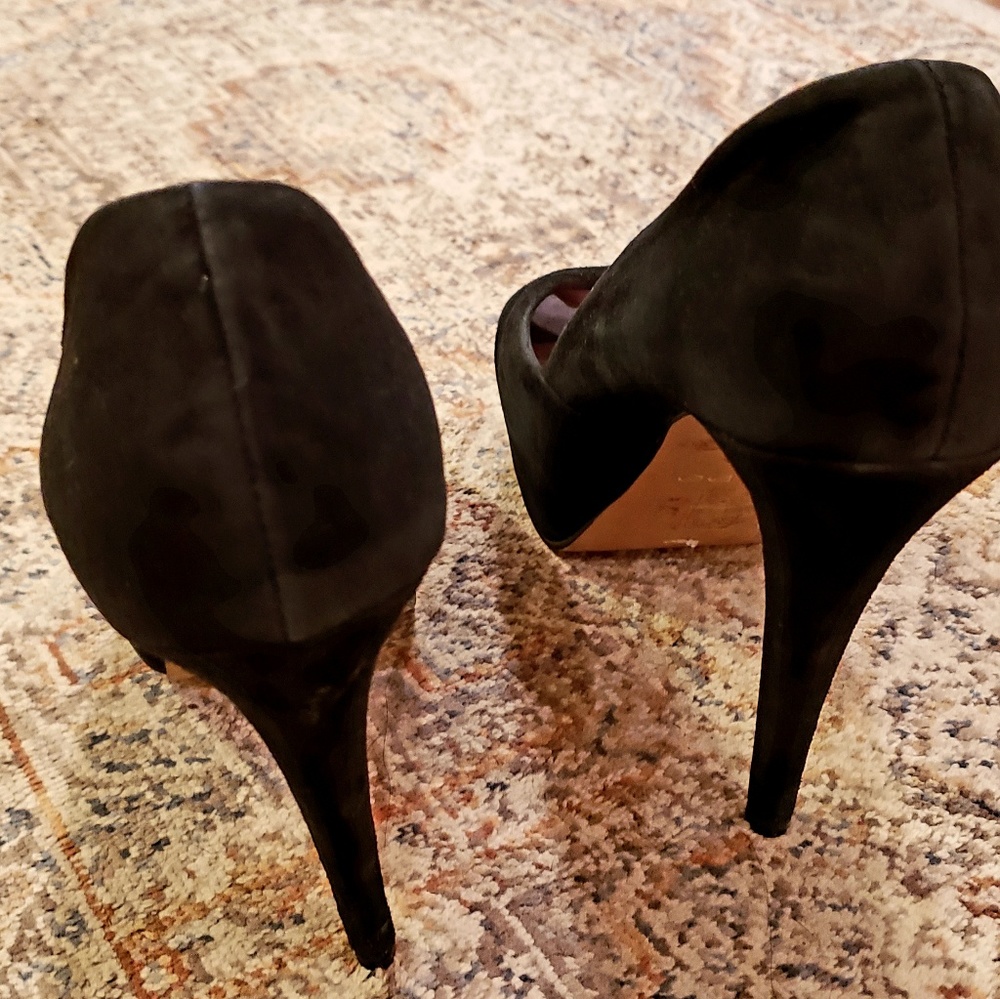 Aldo Suede Peep Toe Heels - Picture 5 of 6